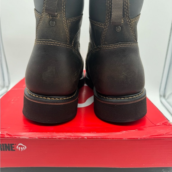 Men’s Wolverine Brek 6” WP steel toe work boots brown size 12 - Picture 4 of 6